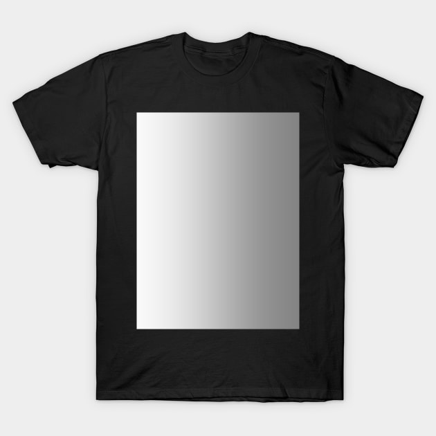 White to Gray Vertical Linear Gradient T-Shirt by OmbreDesigns